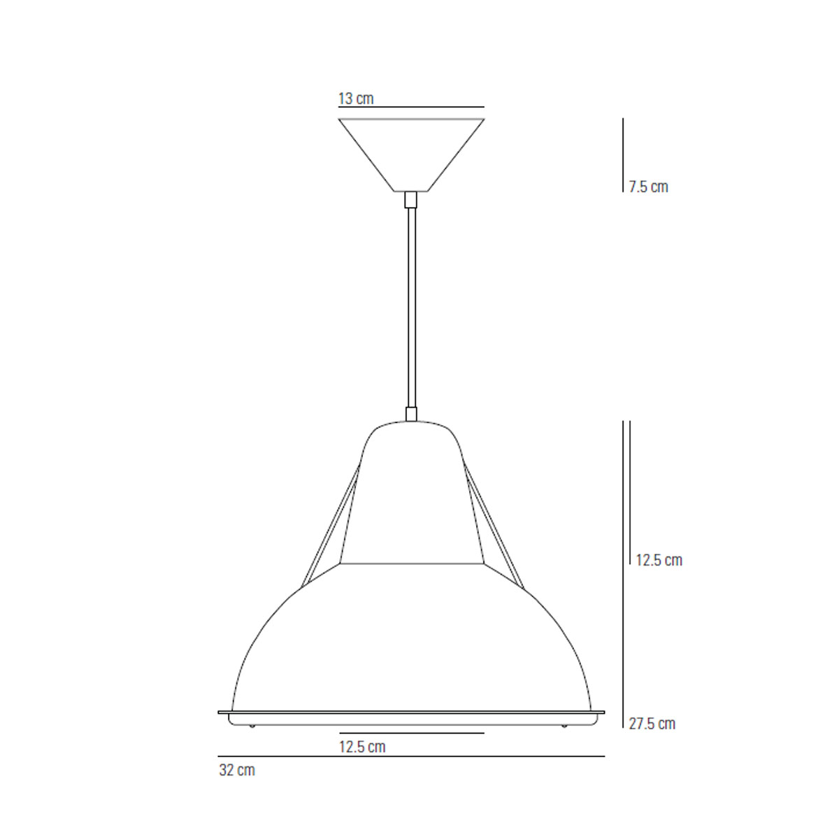 Phane Prismatic Pendelleuchte, Ø: 32 cm