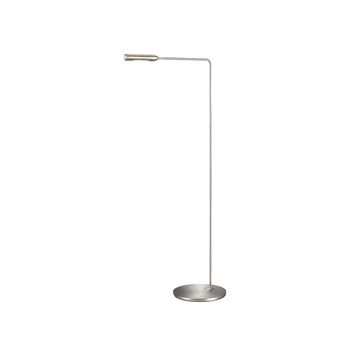 Flo Lounge Stehleuchte, H: 100 cm, Nickel gebürstet, Warmweiß 3000K Flo Lounge Stehleuchte, H: 100 cm, Nickel gebürstet, Extra-Warmweiß 2700K