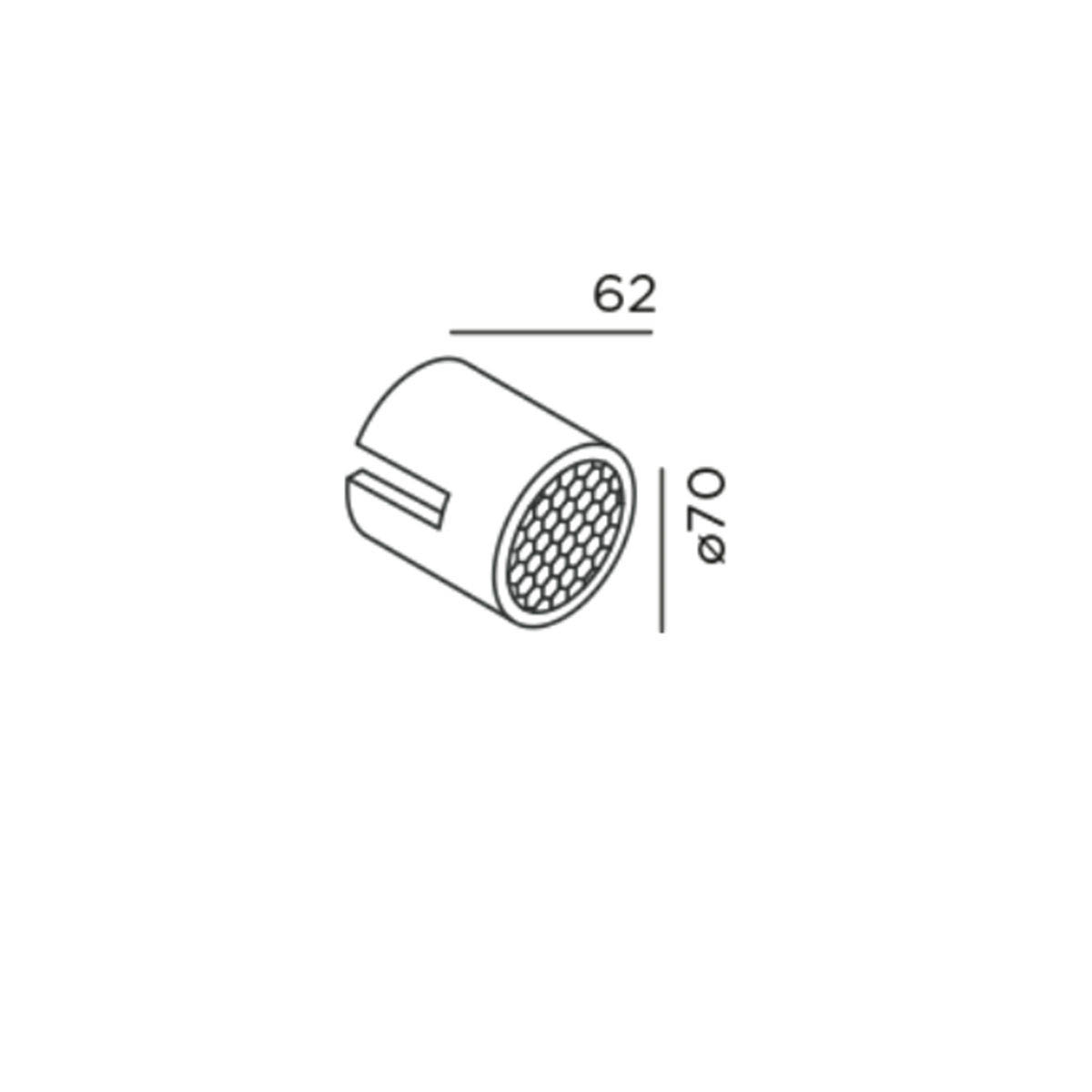IP44.de piek cover C, Deep Black Funktionales Zubehör für den piek Leuchtenkopf in Größe C