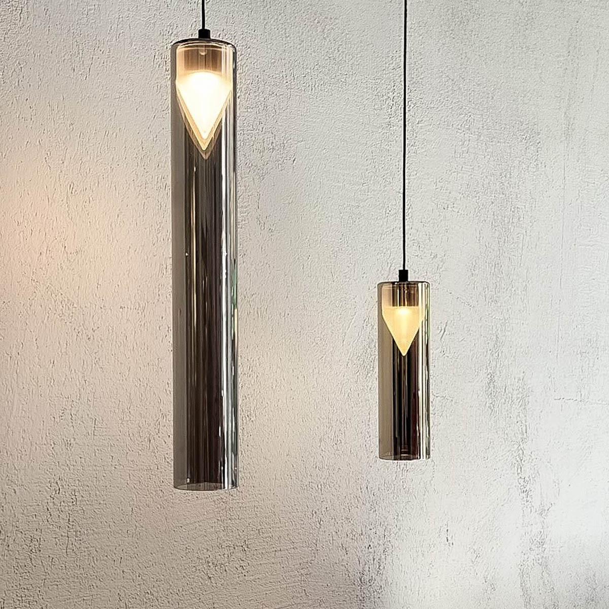 Penta Iconica Short Pendelleuchte, Gold Glas, H: 20 cm, Weiß, DALI