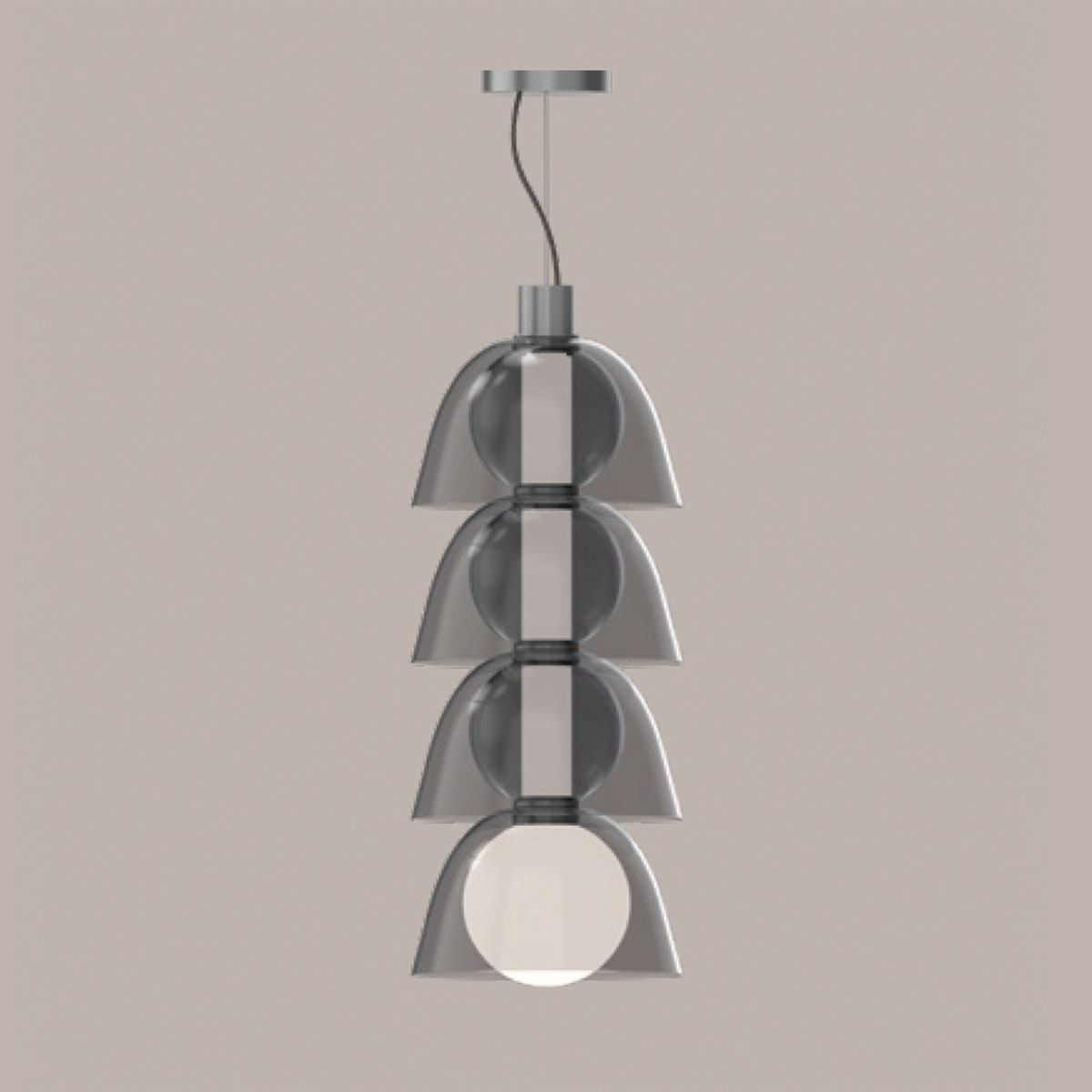 Gems Tall Pendelleuchte, Cold neutral, Tall 3 D30 A, Ø: 24 cm, H: 62 cm, Extra-Warmweiß 2700K Gems Tall Pendelleuchte, Cold neutral, Tall 3 D30 A, Ø: 24 cm, H: 62 cm, Warmweiß 3000K