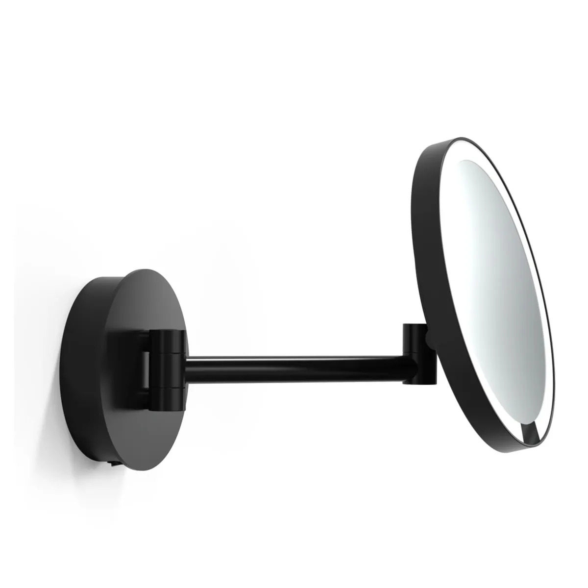 Moderner Kosmetikspiegel mit Beleuchtung – Decor Walther Just Look Plus WR Akku Schminkspiegel mit Licht Bad, H: 21,5 cm, B: 37 cm, Schwarz matt, 5x Vergrößerung Moderner Kosmetikspiegel mit Beleuchtung – Decor Walther Just Look Plus WR Akku Schminkspiegel mit Licht Bad, H: 21,5 cm, B: 37 cm, Schwarz matt, 7x Vergrößerung