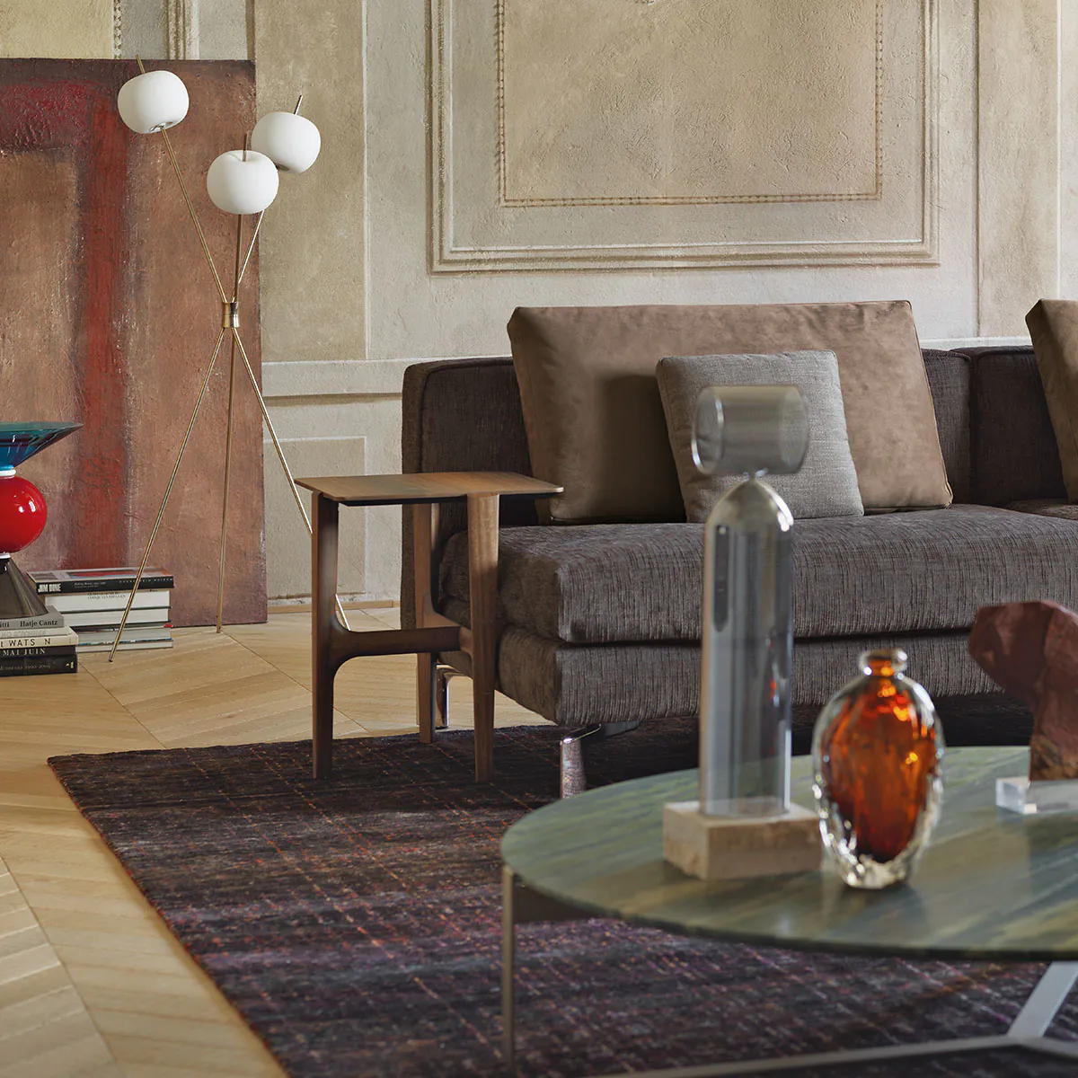 Kushi Floor Stehleuchte, 140 cm, Kupfer