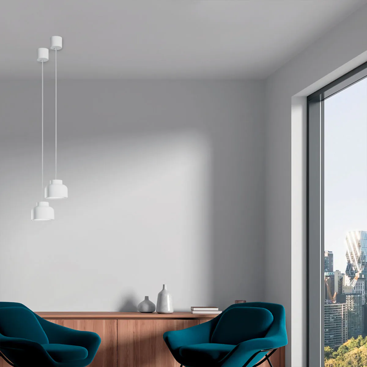 Bottone Pendelleuchte, Ø: 10,6 cm, Titanium