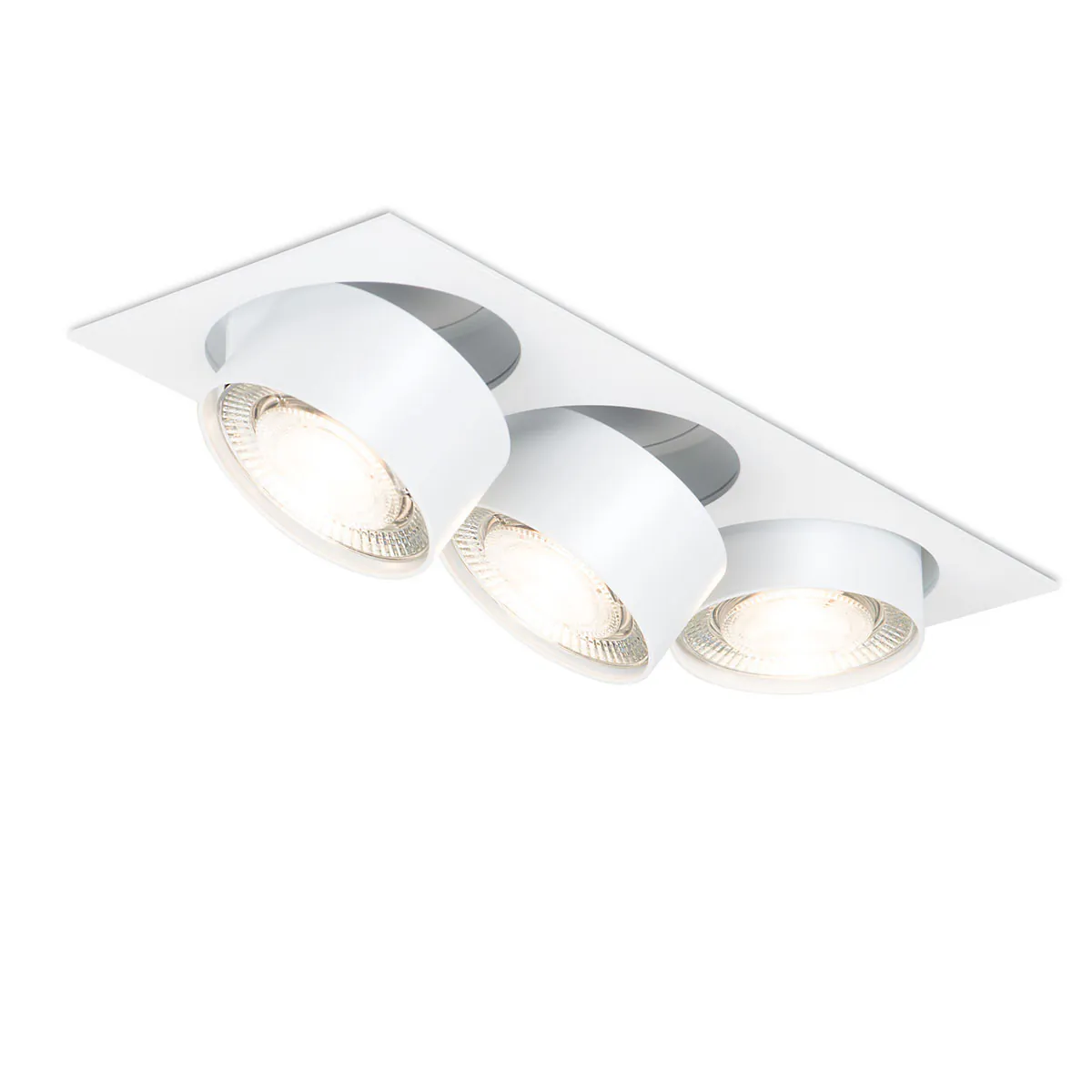 Wittenberg 4.0, wi4-eb-3e Einbaustrahler, Schwarz matt, Warmweiß 3000K, Flood 38°