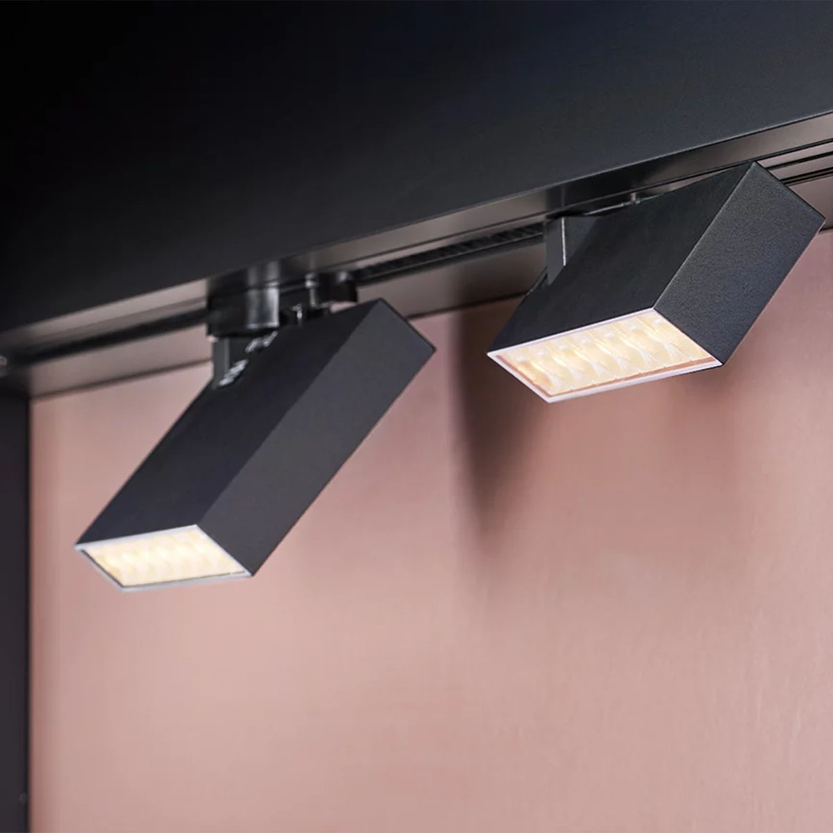 Wittenberg 4.0, fbl-12-in Schienenstrahler, Schwarz matt, Warmweiß 3000K, Flood 45°