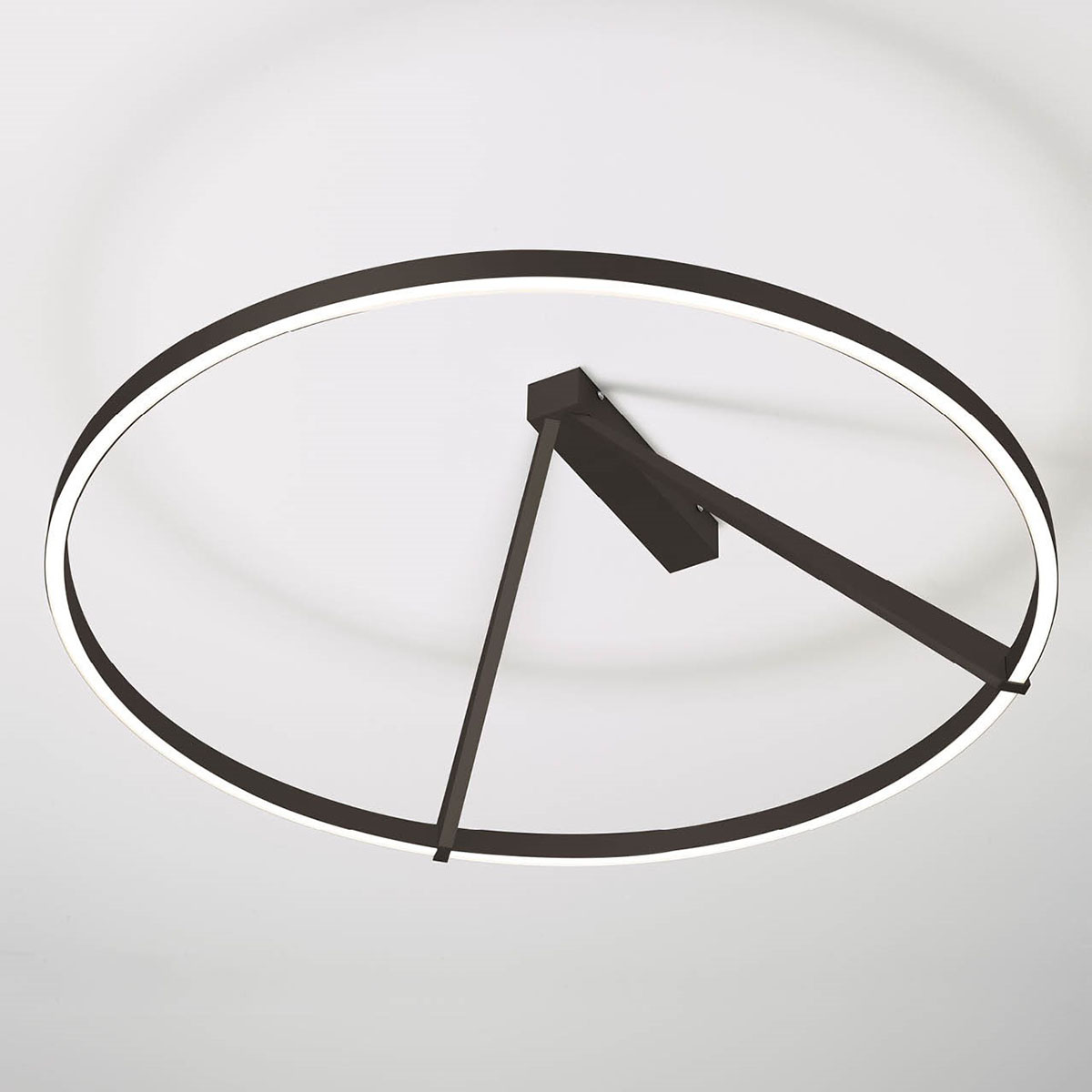 Vivida Meridiana Ring Wand-/ Designer-Wandleuchte mit Up-Down Licht, Bronze, Ø: 80 cm – indirekte Beleuchtung für stimmungsvolles Ambiente, Ringlampe