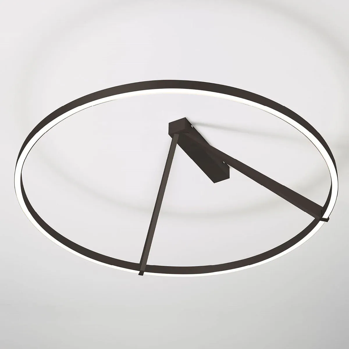 Vivida Meridiana Ring Wand-/ Designer-Wandleuchte mit Up-Down Licht, Bronze, Ø: 80 cm – indirekte Beleuchtung für stimmungsvolles Ambiente, Ringlampe