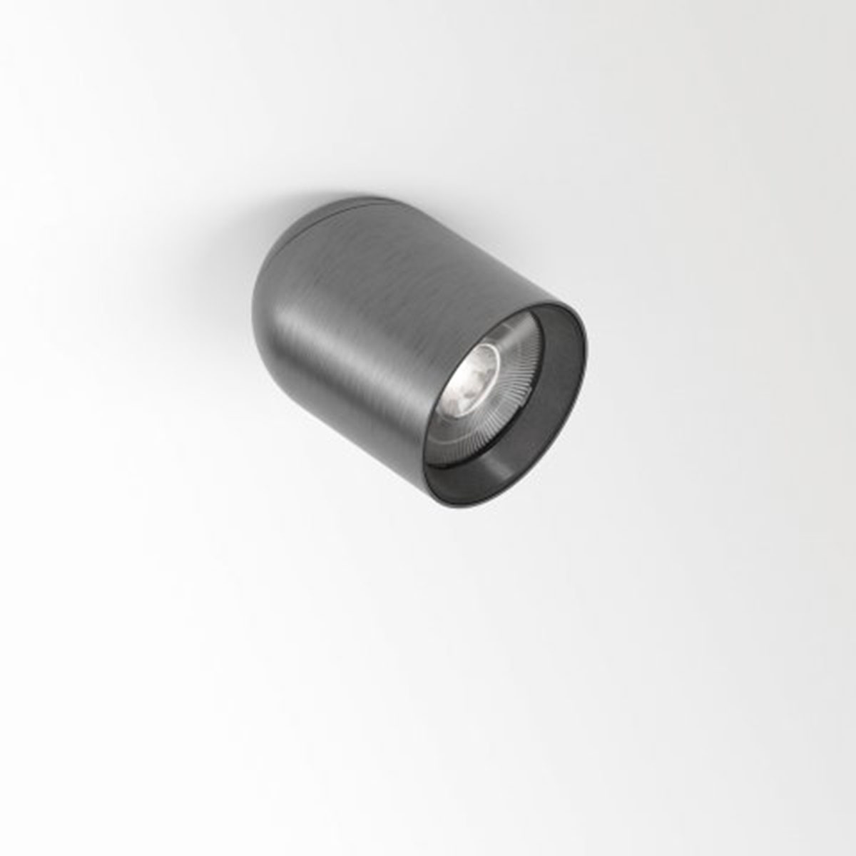 OBIN ON 93036 DIM5 Aufbaustrahler, Ø: 9 cm, L: 11,2 cm, Anthrazit gebürstet, Warmweiß 3000K, 36°