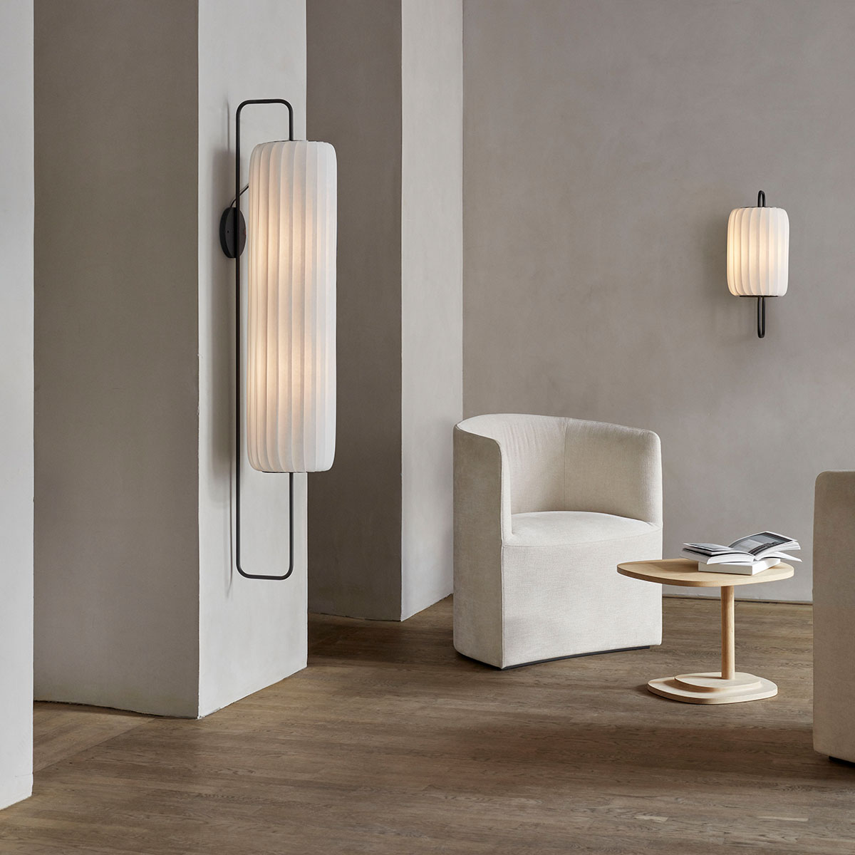 TR37 Stehleuchte, PC / Vliesstof, Ø: 25 cm, H: 142 cm