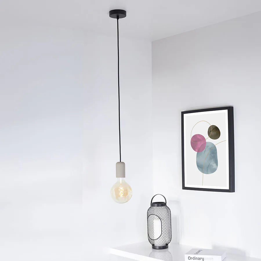 Lampen Baldachin Metall 1-fach Schwarz, Ø: 10 cm x H: 2,5 cm