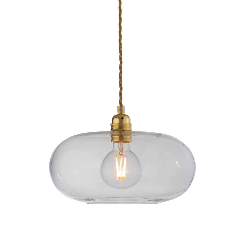 Horizon Pendelleuchte M Ø 29 cm, Clear, Gold Horizon Pendelleuchte M Ø 29 cm, Clear, Gold