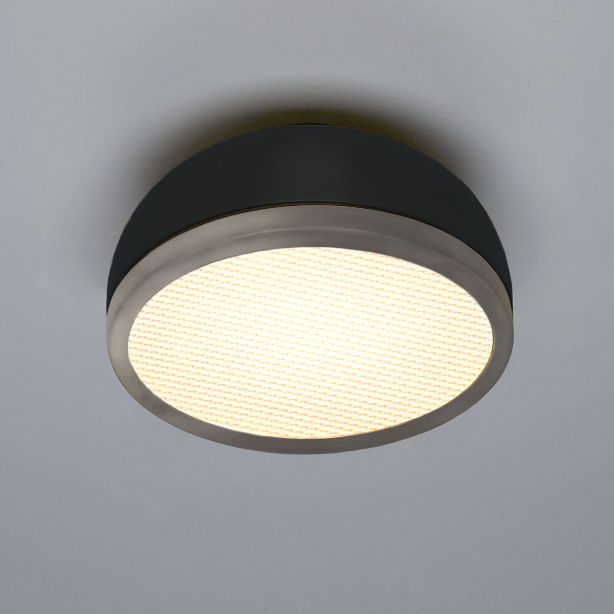 TOOY Molly 556.73 Wand- Deckenleuchte Ø: 38 cm, Schwarz, Zinn – diffuses, blendfreies Licht