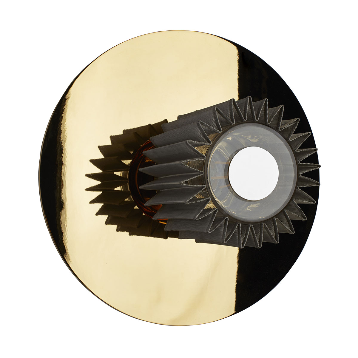 In The Sun 270 Wandleuchte Gold, Netz Silber Ø 27 cm in Gold Silber – modernes Design von DCW Editions ideal im Schlafzimmer