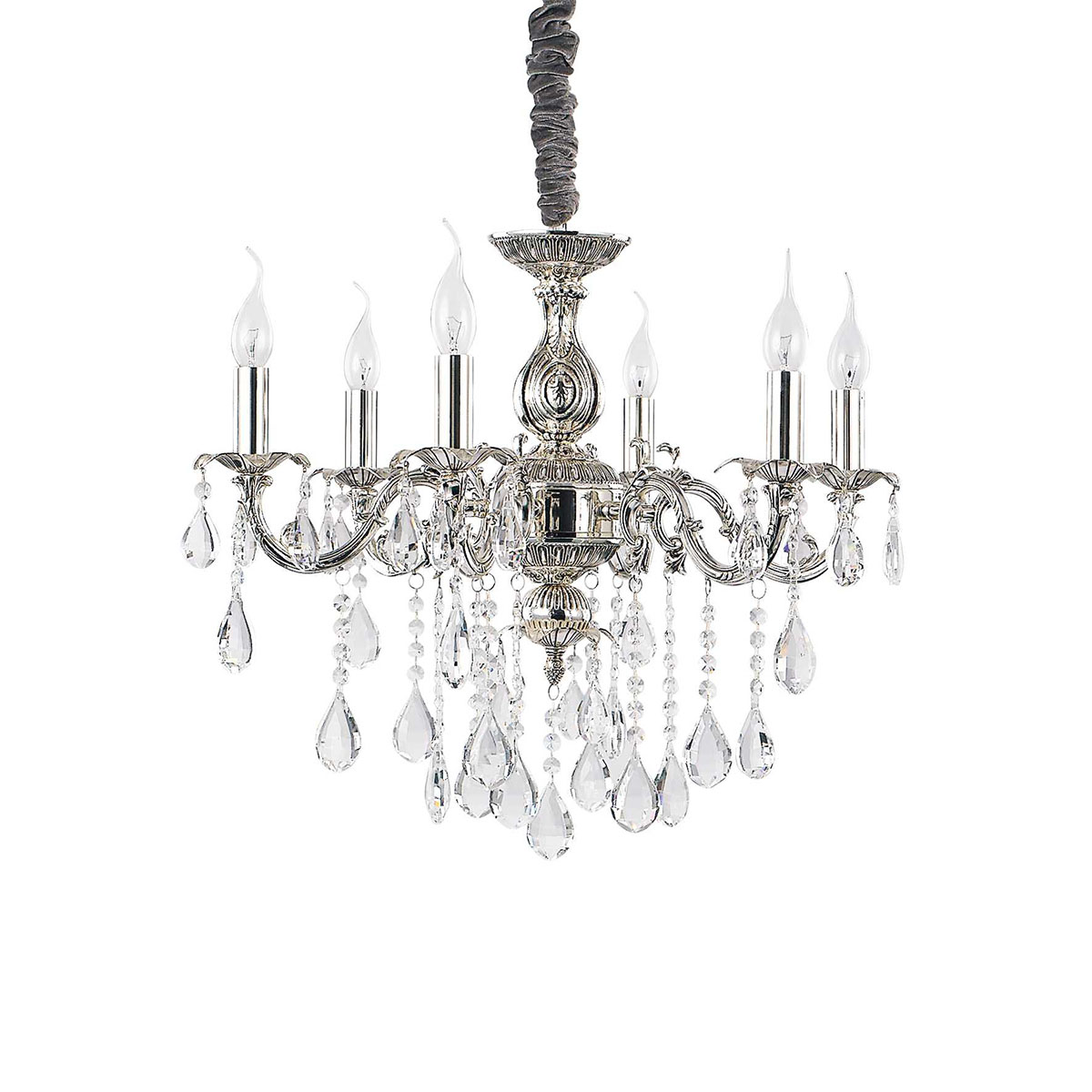 Impero SP6 Kronleuchter 6-flammig, Silber, Ø: 60 cm Impero SP6 Kronleuchter 6-flammig, Silber, Ø: 60 cm