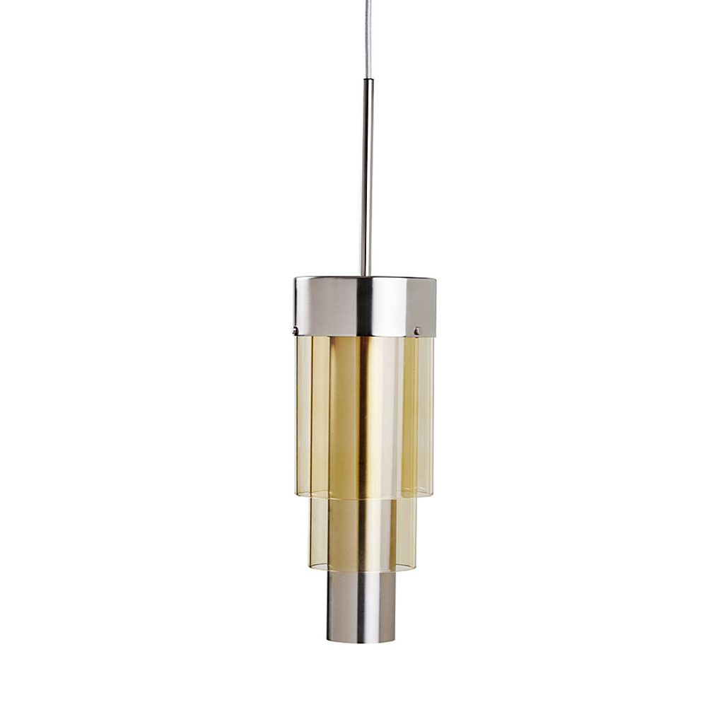 A-Spire Pendelleuchte L Ø 14 cm, Golden Smoke, Silber