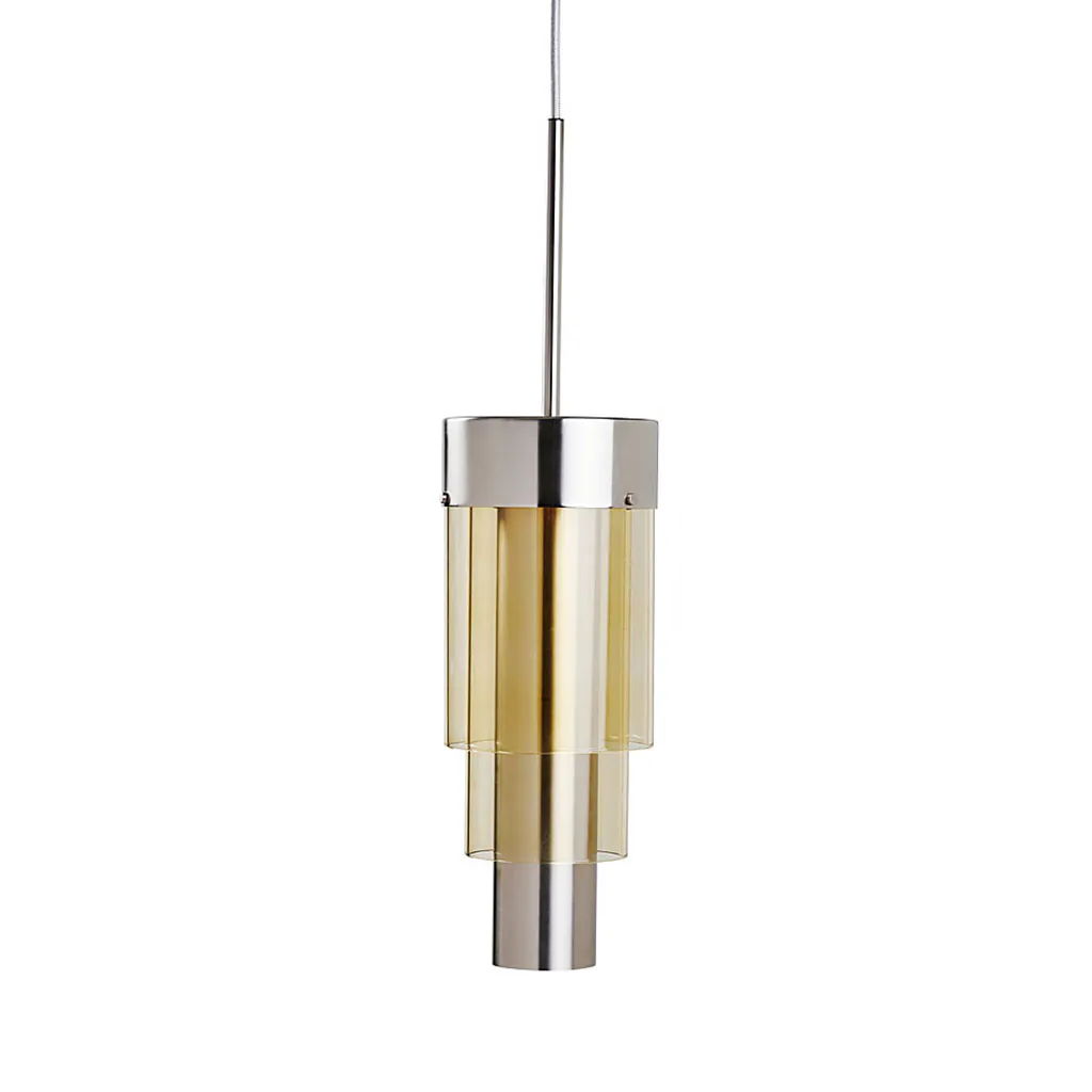 A-Spire Pendelleuchte L Ø 14 cm, Golden Smoke, Silber