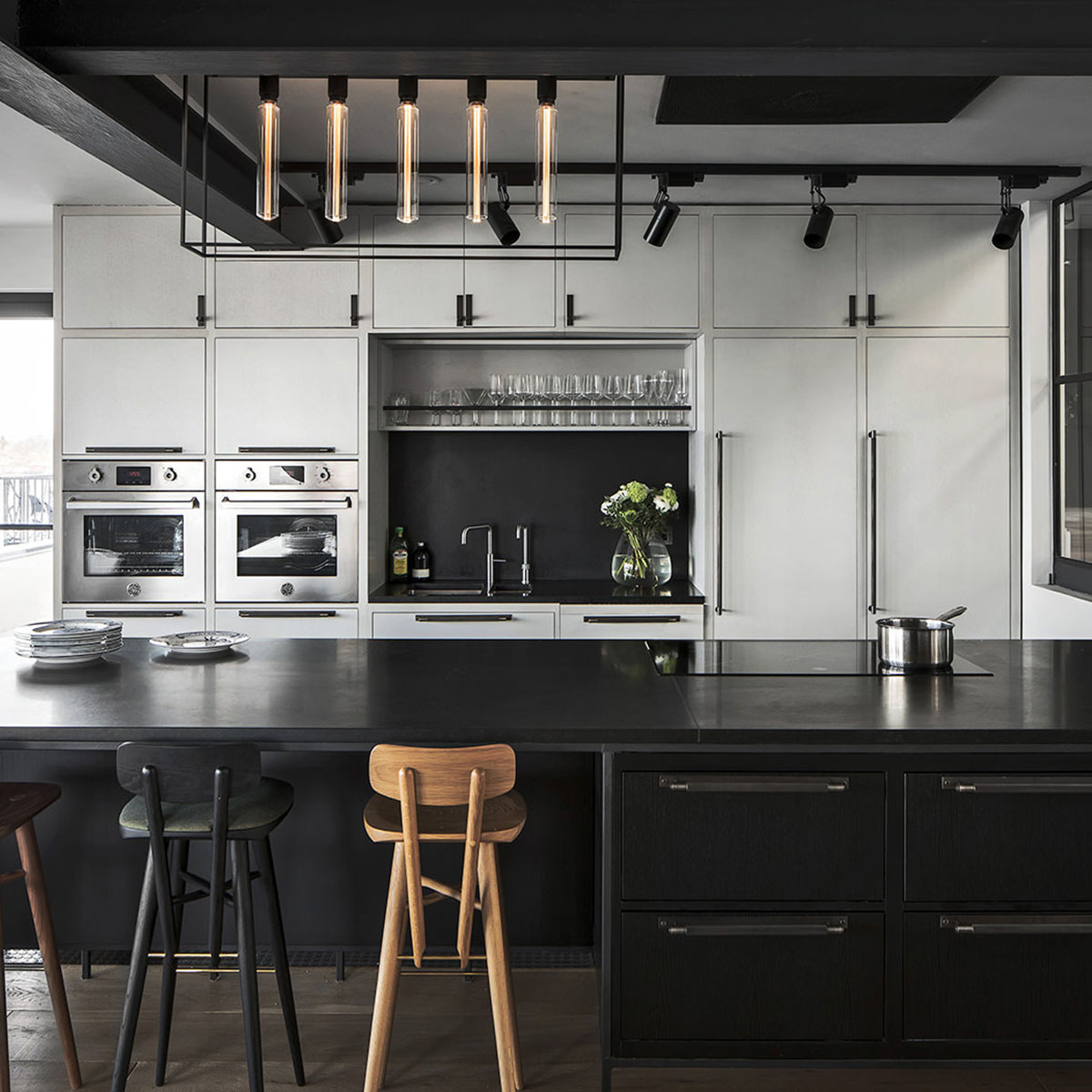 Caged Ceiling 5.0, L: 110 cm, Black Marble