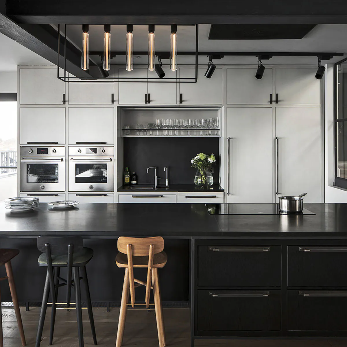 Caged Ceiling 5.0, L: 110 cm, Black Marble