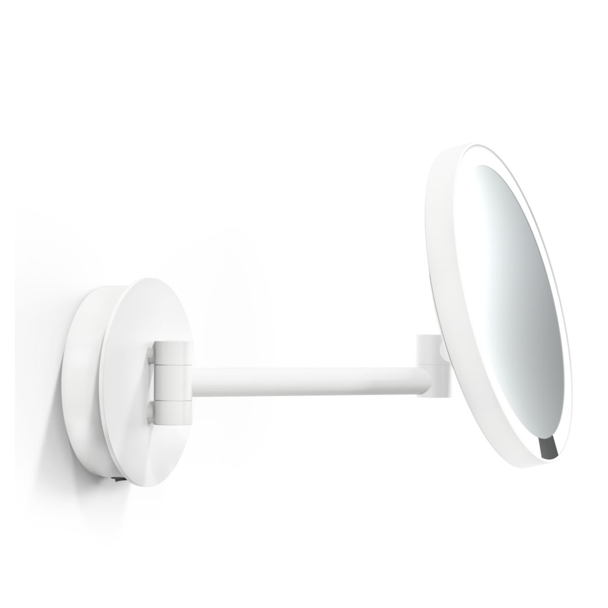 Moderner Kosmetikspiegel mit Beleuchtung – Decor Walther Just Look Plus WD Kosmetik, Schminkspiegel mit Licht Bad, H: 21,5 cm, B: 37 cm, Weiß matt, 5x Vergrößerung Eleganter Schminkspiegel mit Beleuchtung – Decor Walther Just Look Plus WD Kosmetik, Schminkspiegel mit Licht Bad, H: 21,5 cm, B: 37 cm, Weiß matt, 7x Vergrößerung