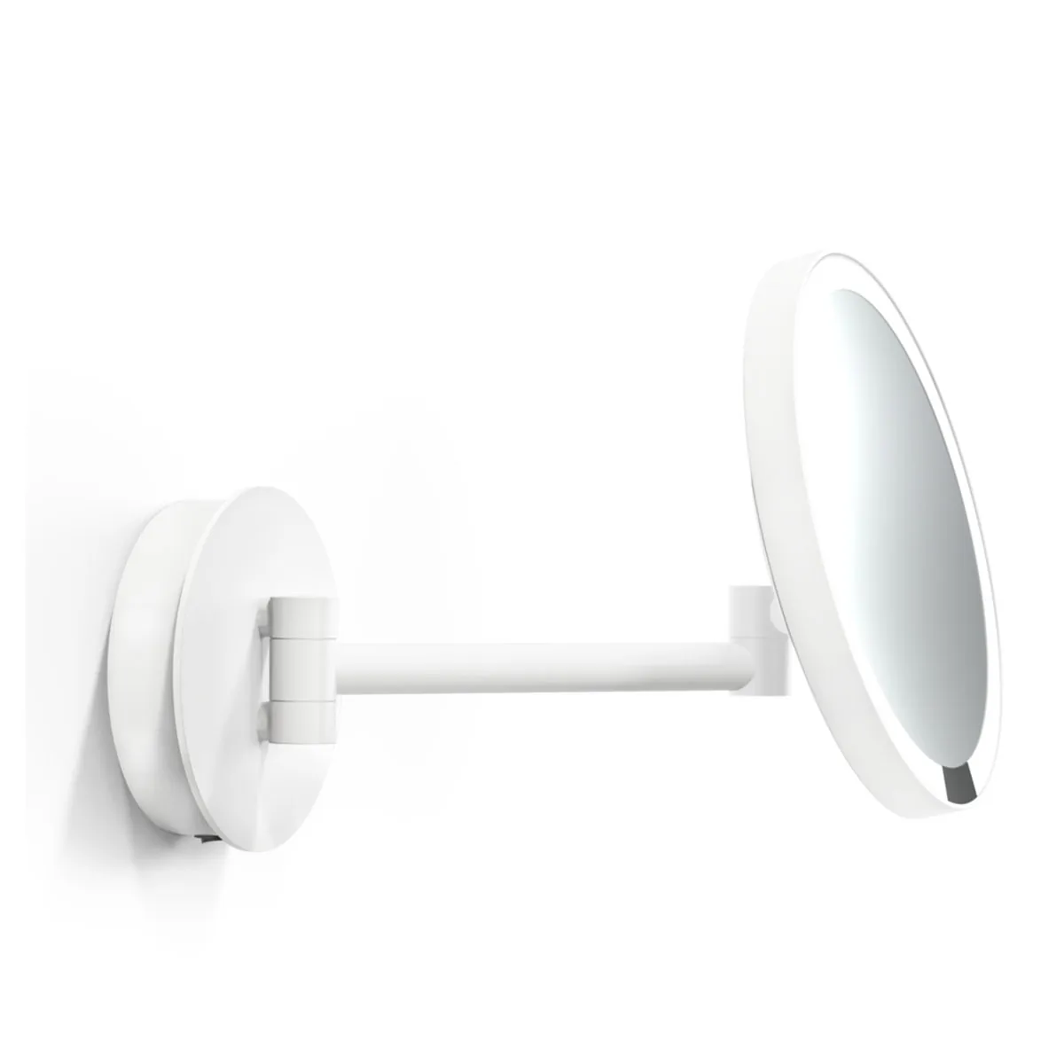 Moderner Kosmetikspiegel mit Beleuchtung – Decor Walther Just Look Plus WD Kosmetik, Schminkspiegel mit Licht Bad, H: 21,5 cm, B: 37 cm, Weiß matt, 5x Vergrößerung Eleganter Schminkspiegel mit Beleuchtung – Decor Walther Just Look Plus WD Kosmetik, Schminkspiegel mit Licht Bad, H: 21,5 cm, B: 37 cm, Weiß matt, 7x Vergrößerung