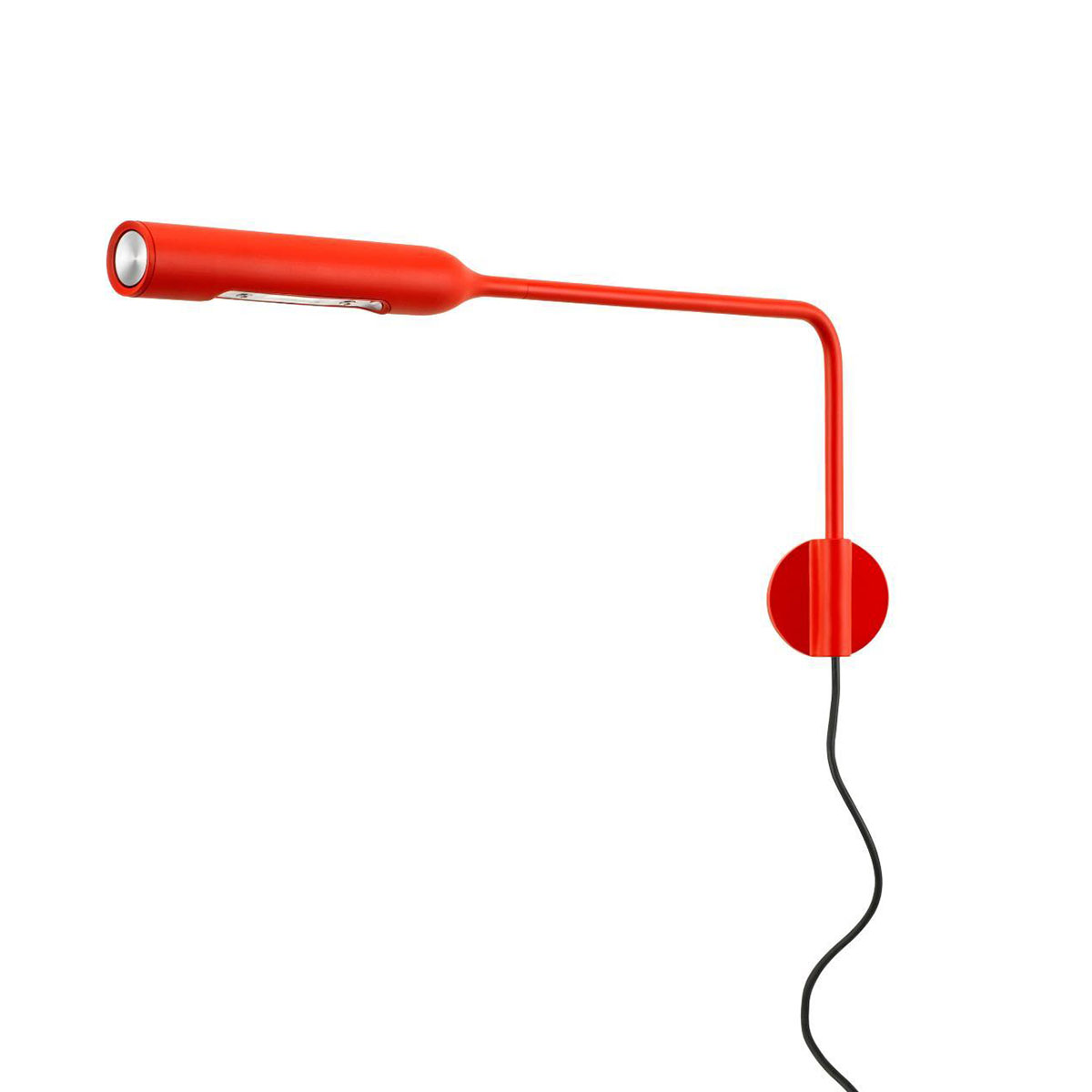 Flo Wall Wandleuchte, Rot matt, Extra-Warmweiß 2700K, mit Kabel und Stecker