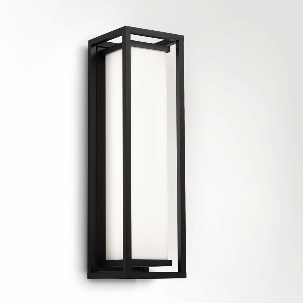 DeltaLight MONTUR L PC LED Wandleuchte, H: 48,4 cm Schwarz Modern & neutral – exklusive für Gäste-WC