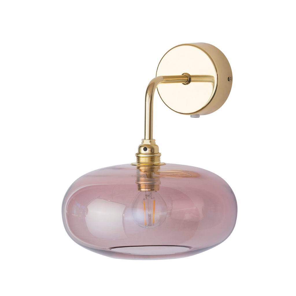 Horizon Wandleuchte Ø 21 cm, Obsidian, Gold