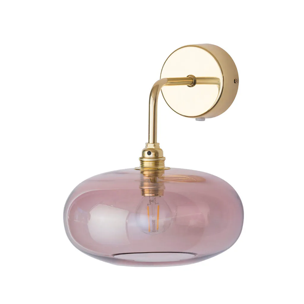 Horizon Wandleuchte Ø 21 cm, Obsidian, Gold