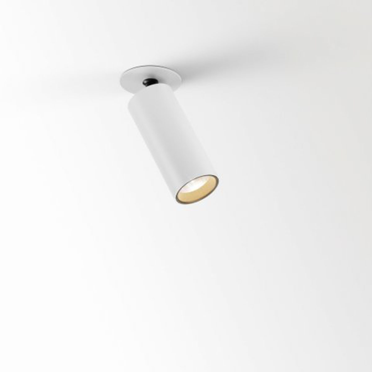 DeltaLight SPY 39 CLIP 92720 Einbaustrahler, Ø: 3,8 cm, L: 9,2 cm Weiß, Extra-Warmweiß 2700K, 20° Weiß 2700K Modern & neutral – Design- für Flur, Abstrahlwinkel 20°