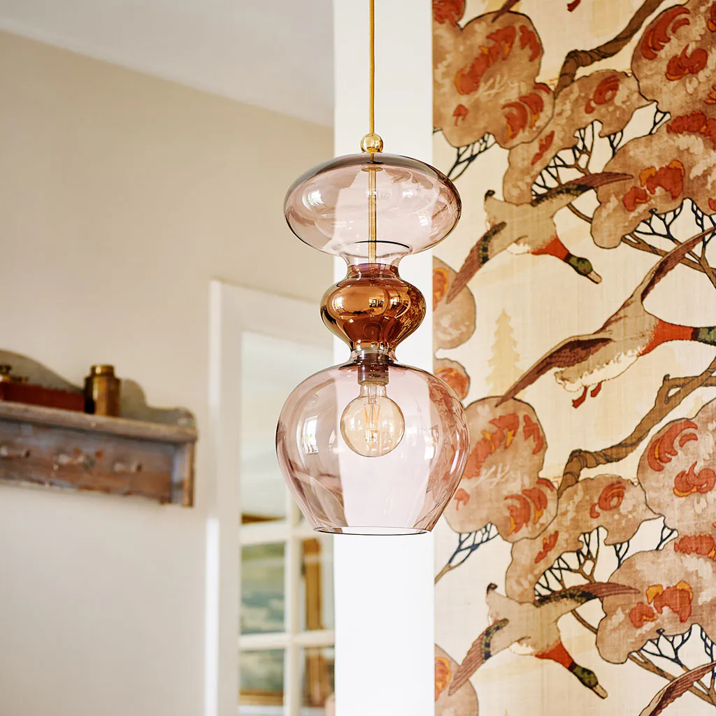 Futura Pendelleuchte M Ø 18 cm, Topaz Blue