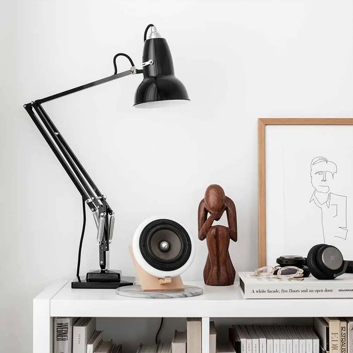 Anglepoise Original 1227 Tischleuchte, H: max. 91 cm, Bright Chrome