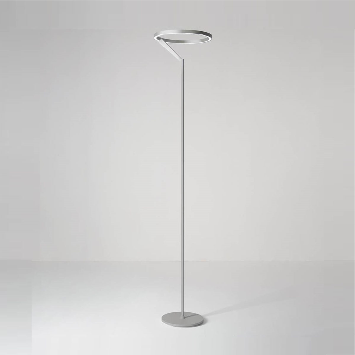 Meridiana Ring Stehleuchte mit Up-Down Licht, Titanium