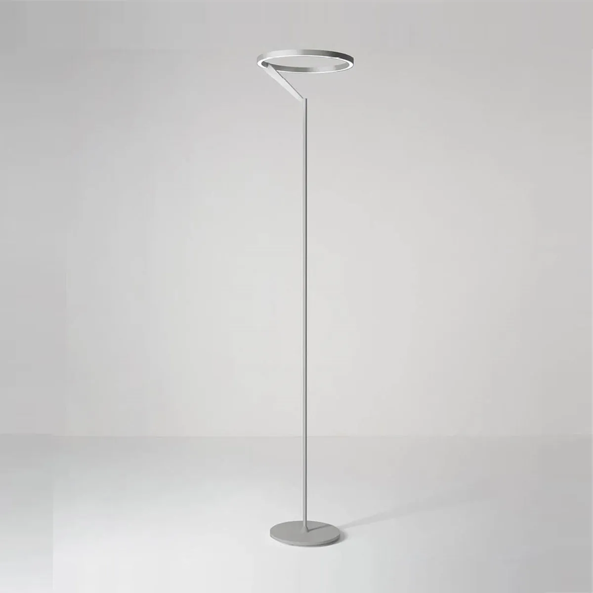 Meridiana Ring Stehleuchte mit Up-Down Licht, Titanium