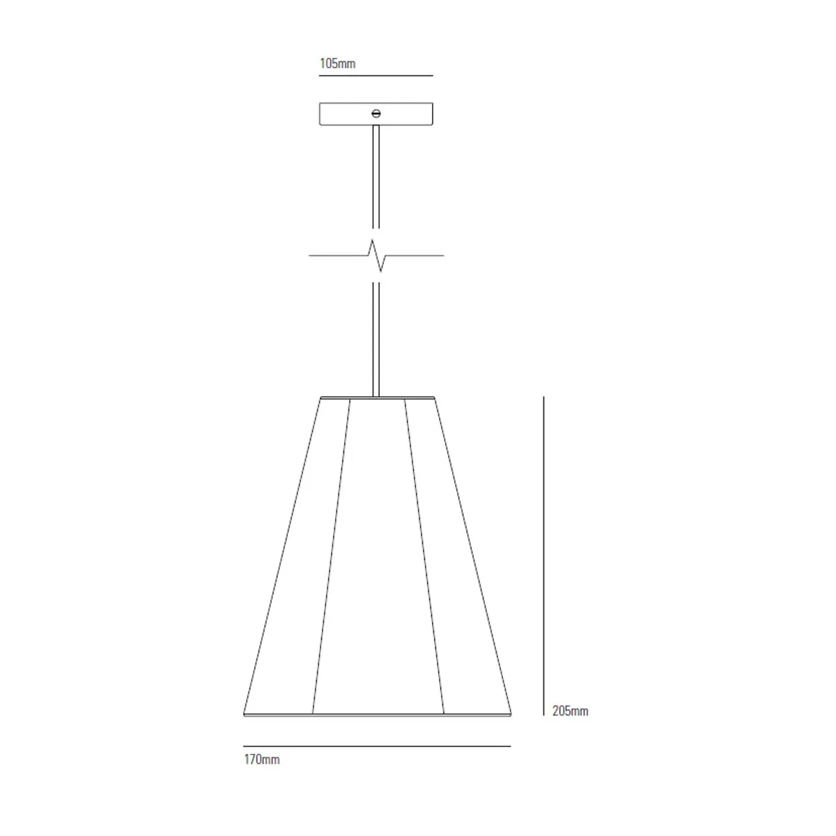 Original BTC Blossom Size 1 Pendelleuchte Kabel rot Ø: 17 cm