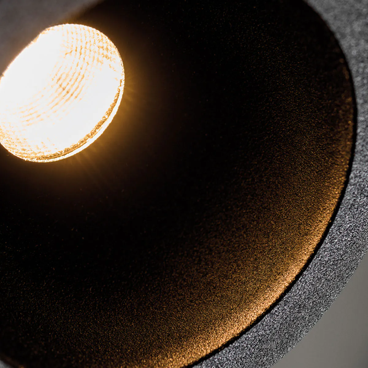 Helax SML LUX M Torsion Einbaustrahler, Textured Black, 2700K