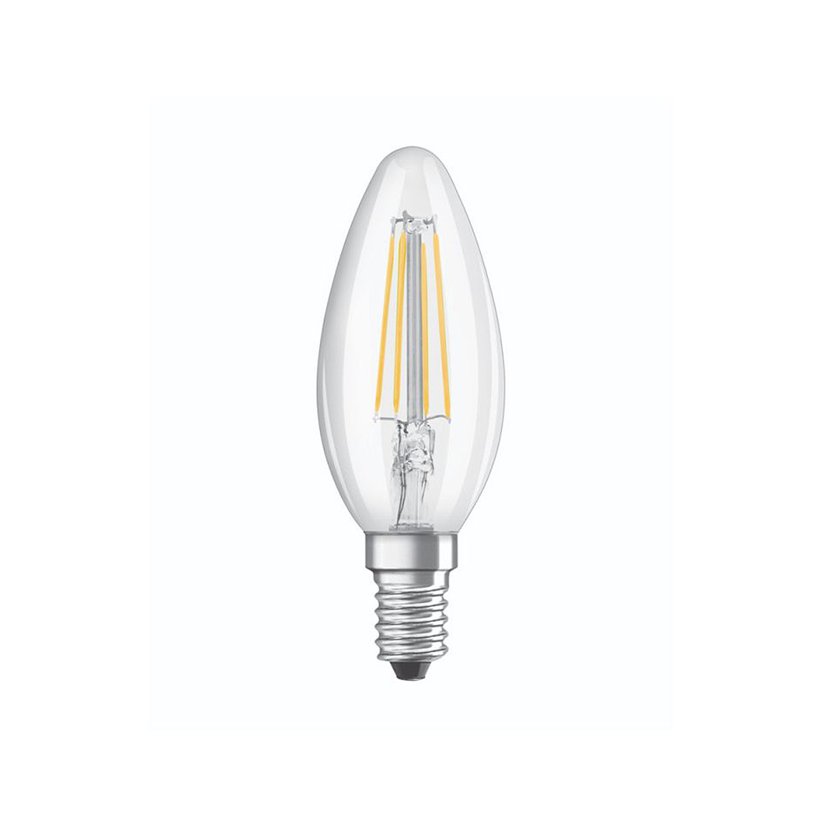 Osram Classic LED E14 Kerze Fadenlampe Klar 4.8W 470lm dimmbar