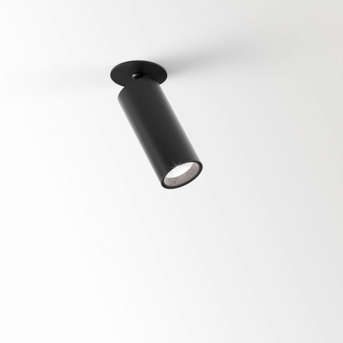 DeltaLight SPY 39 CLIP 92740 Einbaustrahler, Ø: 3,8 cm, L: 9,2 cm Schwarz, Extra-Warmweiß 2700K, 40° Schwarz 2700K Modern & neutral – hochwertige für Badezimmer, Abstrahlwinkel 40°