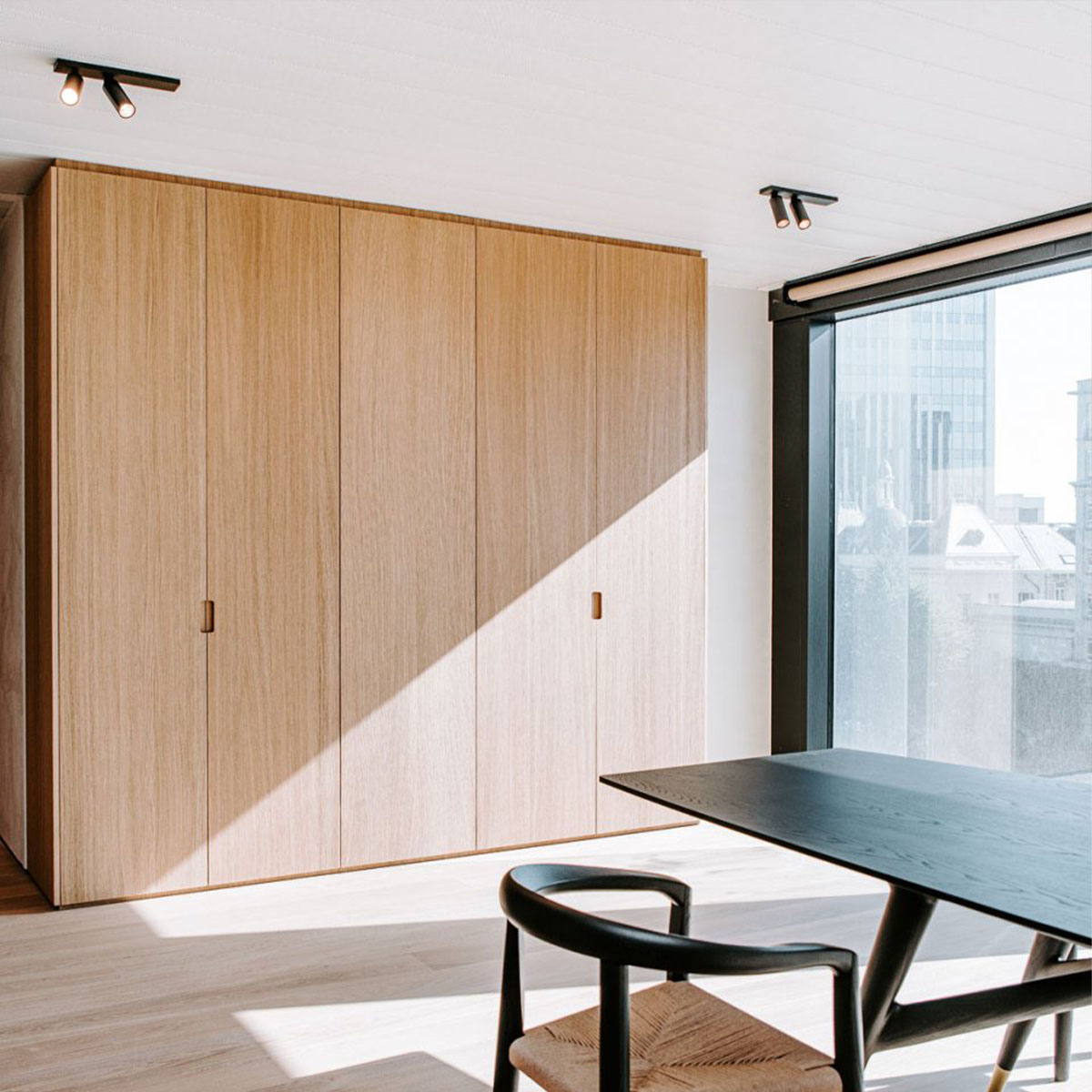 HEDRA ON 2 93033 DIM1 Aufbaustrahler, L: 34,4 cm, B: 7 cm, Goldfarben & Schwarz, Warmweiß 3000K