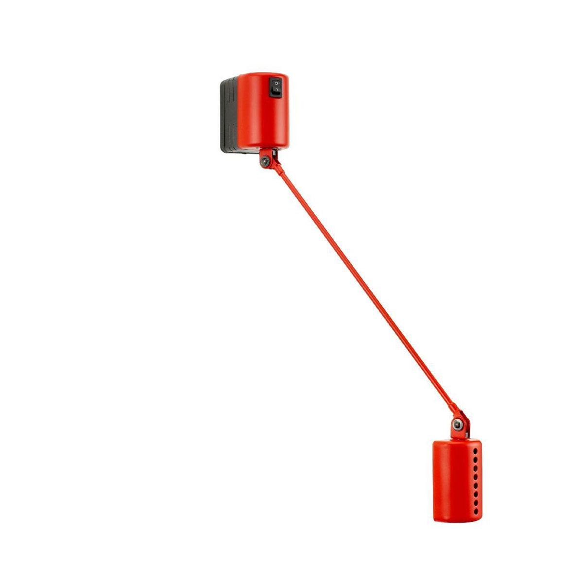 Daphine Parete 35 LED Wandleuchte, T: 35 cm, Rot matt, Extra-Warmweiß 2700K