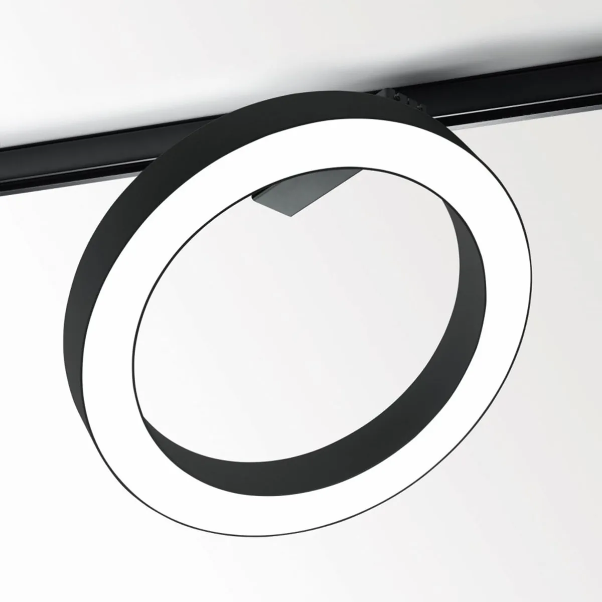 SUPER-OH! XS PIVOT 39 ADM DIM8 Schienenstrahler, Schwarz, Ø: 39 cm