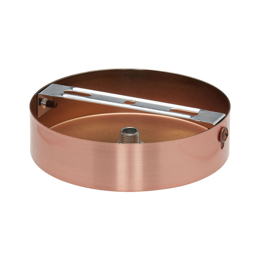 Lampen Baldachin Metall 1-fach Kupfer, Ø: 10 cm x H: 2,5 cm Lampen Baldachin Metall 1-fach Kupfer, Ø: 10 cm x H: 2,5 cm