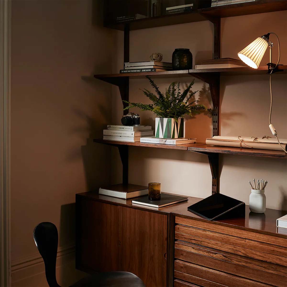 Hector Medium Pleat Klemmeleuchte, Ø: 12 cm