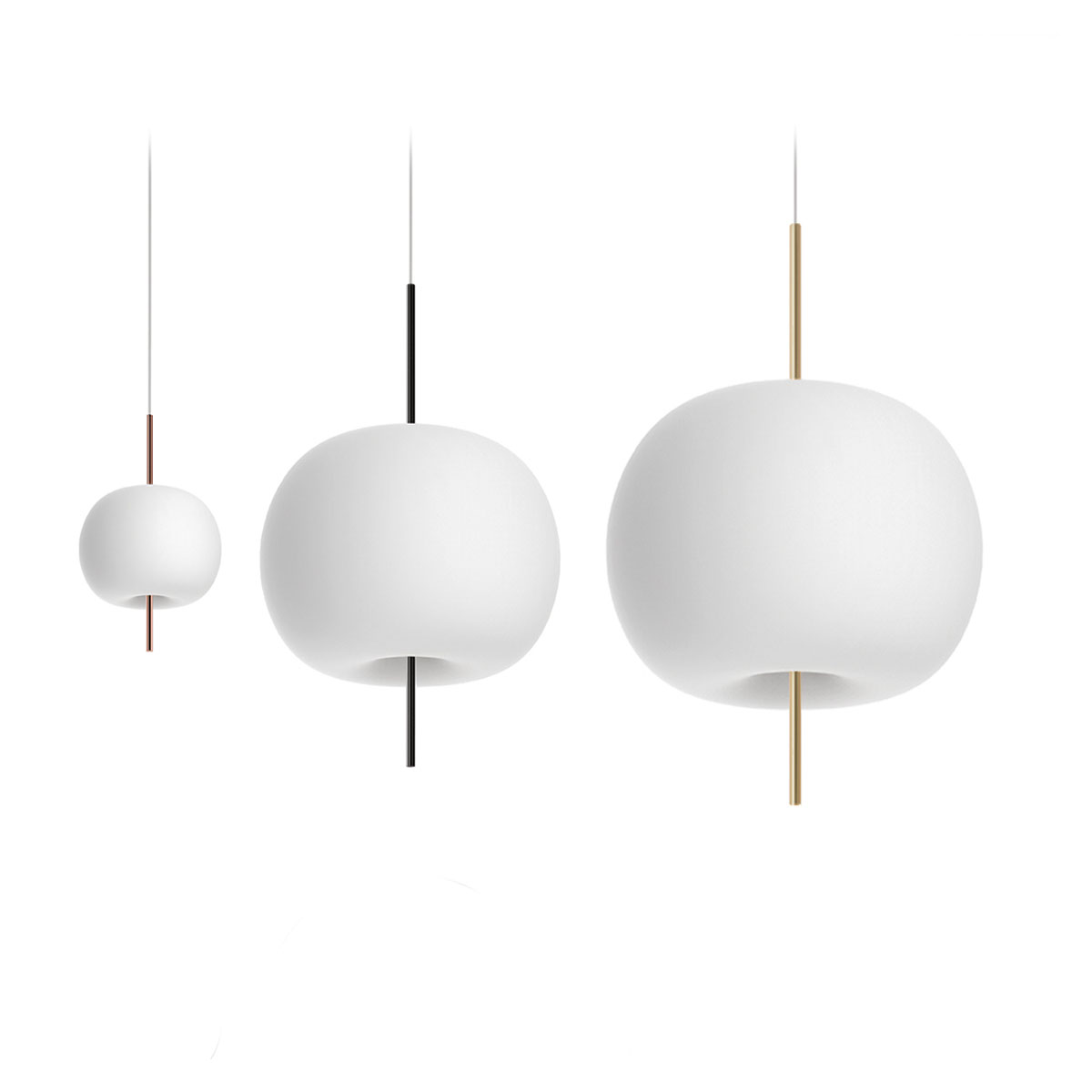 Kushi 33 Pendelleuchte, Ø: 33 cm, Schwarz Kushi 33 Pendelleuchte, Ø: 33 cm, Kupfer