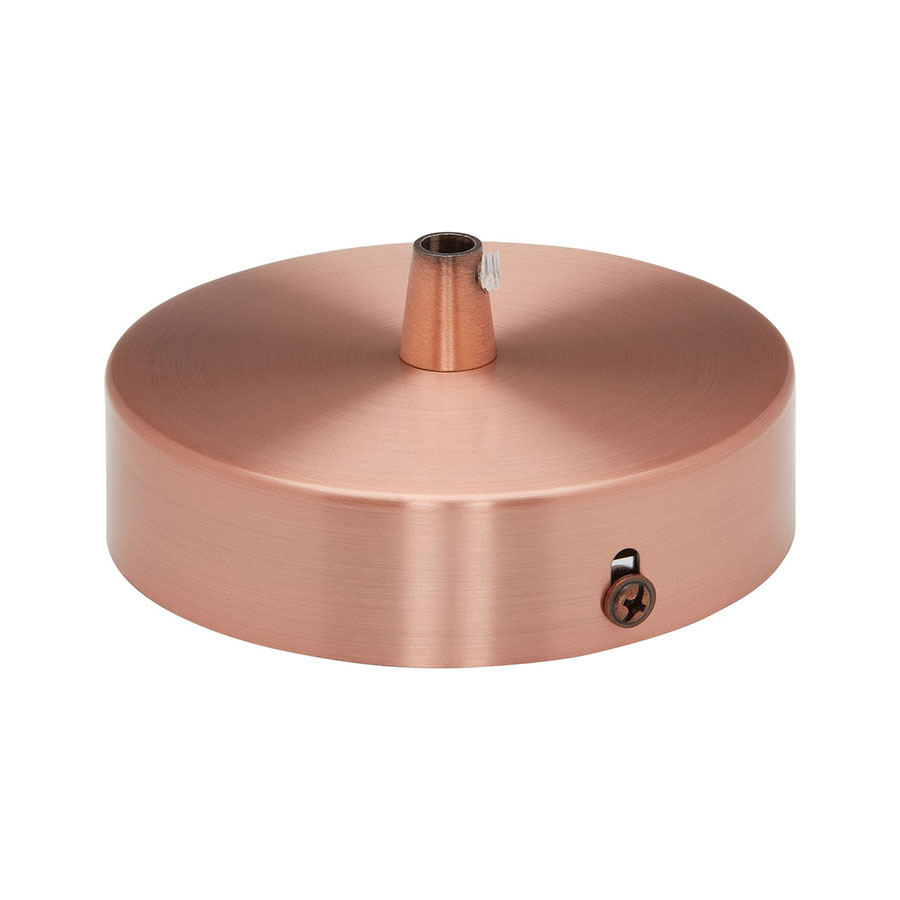 Lampen Baldachin Metall 1-fach Kupfer, Ø: 10 cm x H: 2,5 cm Lampen Baldachin Metall 1-fach Kupfer, Ø: 10 cm x H: 2,5 cm