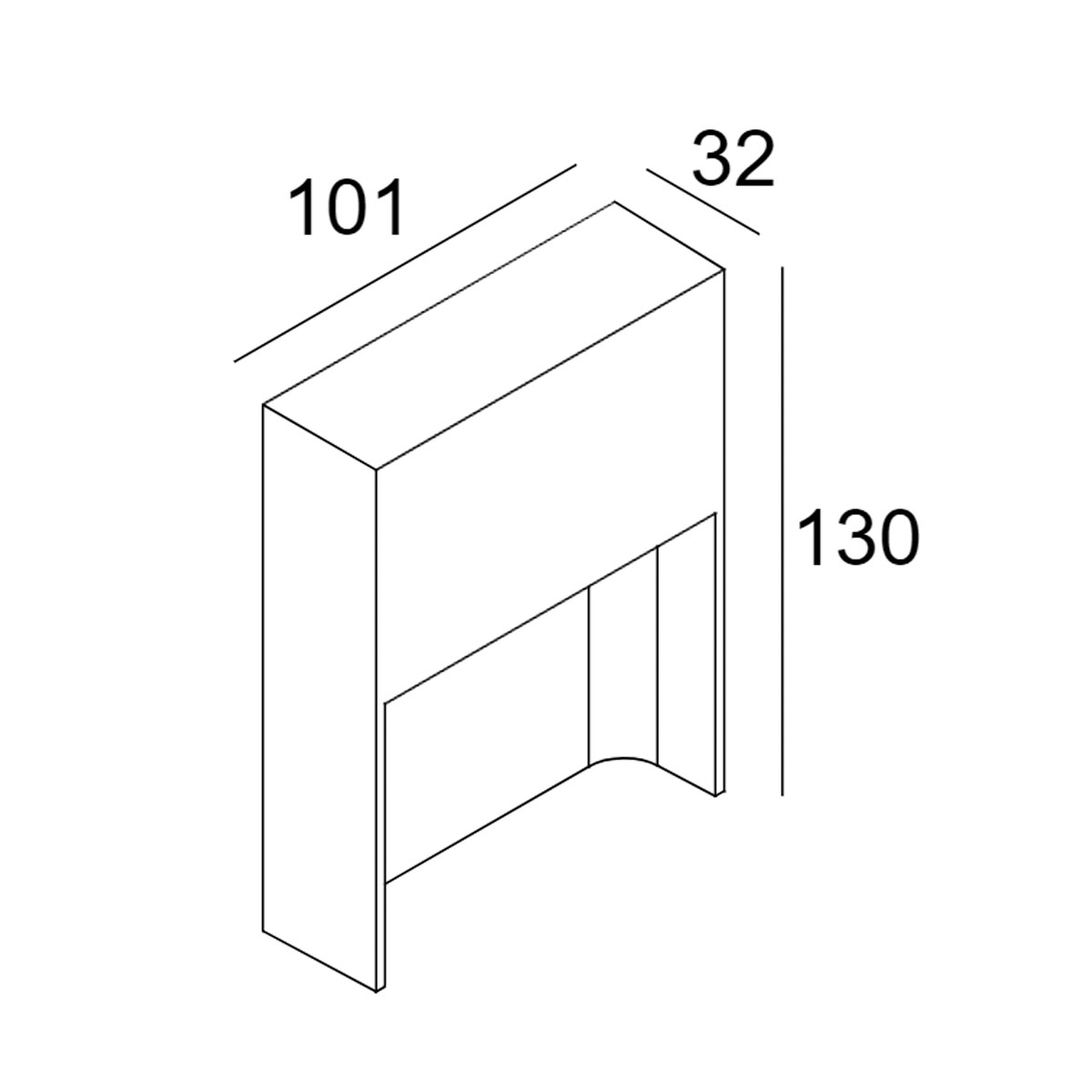 DeltaLight SKOV S 927 Wandleuchte, IP54 SKOV S 927 Wandleuchte, IP54, Alu Grau, Extra-Warmweiß 2700K, B: 10,1 cm Wandleuchten – technische Zeichnung