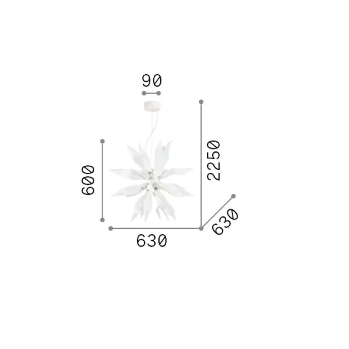 Vortex SP6 Pendelleuchte, Ø: 53 cm, Gold