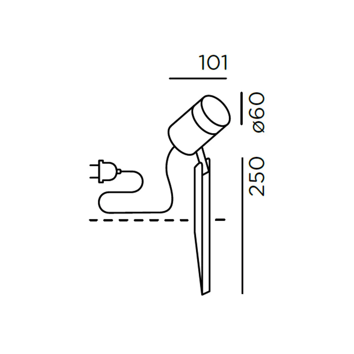 piek 25 spot Erdspießleuchte, Deep Black, H: 25 cm piek 25 spot Erdspießleuchte, Anthrazit, H: 25 cm