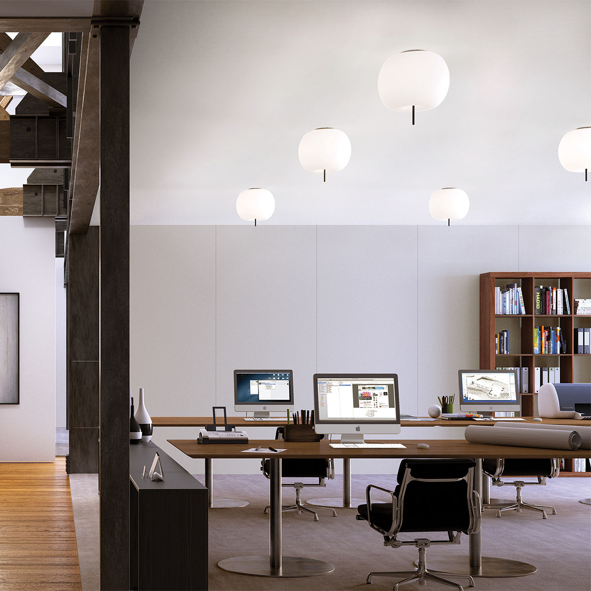 Kushi XL Deckenleuchte, Ø: 43 cm, Schwarz Kushi XL Deckenleuchte, Ø: 43 cm, Kupfer