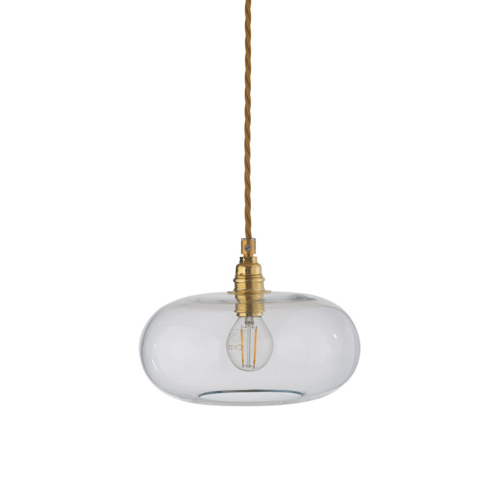 Ebb & Flow Horizon Pendelleuchte S Ø 21 cm, Clear, Gold